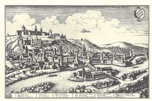 Stadt und Festung Glatz von Matthaeus Merian, 1650