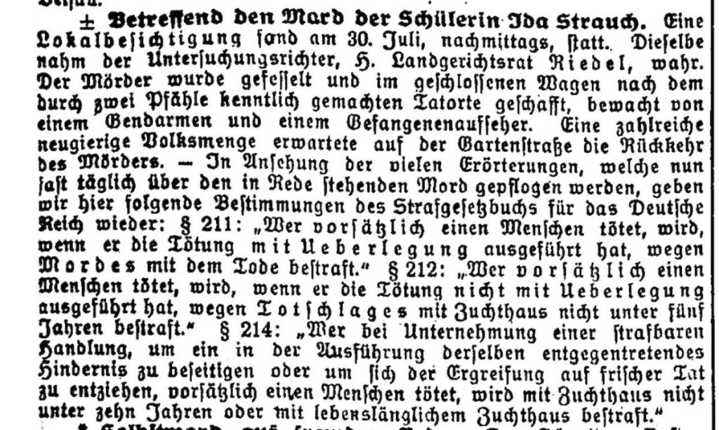 Zeitungsausschnitt Der Gebirgsbote Ausgabe 3. August 1906/Nr. 62/3. Bogen
