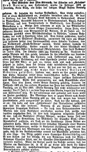 Zeitungsausschnitt Der Gebirgsbote Ausgabe 27. Juli 1906/Nr. 60/3. Bogen