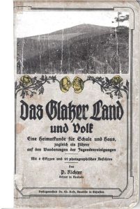 Deckblatt des 1914 erschienen Buches Das Glatzer Land und Volk von P. Richter