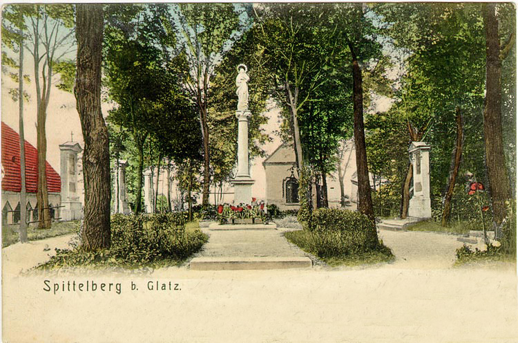Marienwallfahrtsstätte „Maria Trost“ auf dem Spittelberg bei Königshain, Kreis Glatz - Von unbekannt - Historische Postkarte, PD-alt-100, https://de.wikipedia.org/w/index.php?curid=6048834