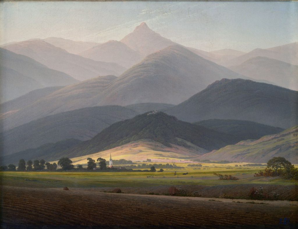 Caspar David Friedrich: Blick von Warmbrunn auf die Kleine Sturmhaube