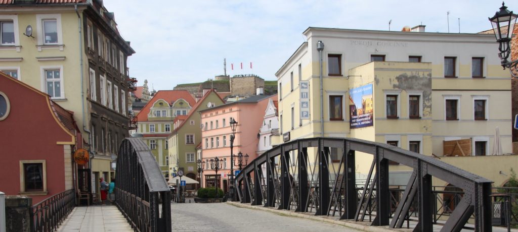 Die frühere Rossbrücke (Eiserne Brücke) in Glatz