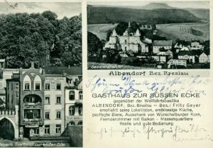 Die Karte zeigt das Gasthaus "Zur Süssen Ecke" in Albendorf