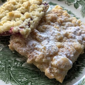Zweierlei Prasselkuchen