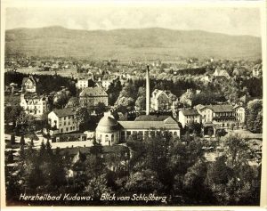 Blick vom Schlossberg auf Bad Kudowa