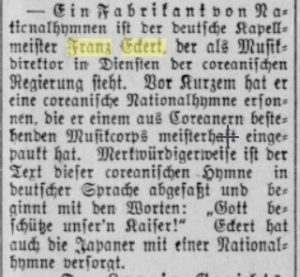 Ausschnitt aus der Indiana Tribüne 1902