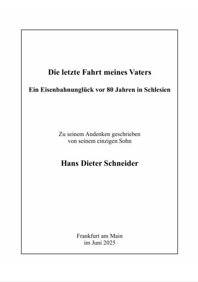 Die letzte Fahrt meines Vaters