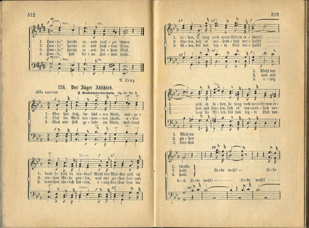 "Wer hat dich, du schöner Wald" von Felix Mendelssohn-Bartholdy