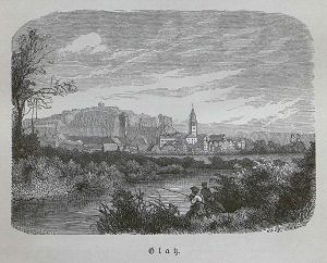 Ansicht der Stadt Glatz von Theodor Blätterbauer
