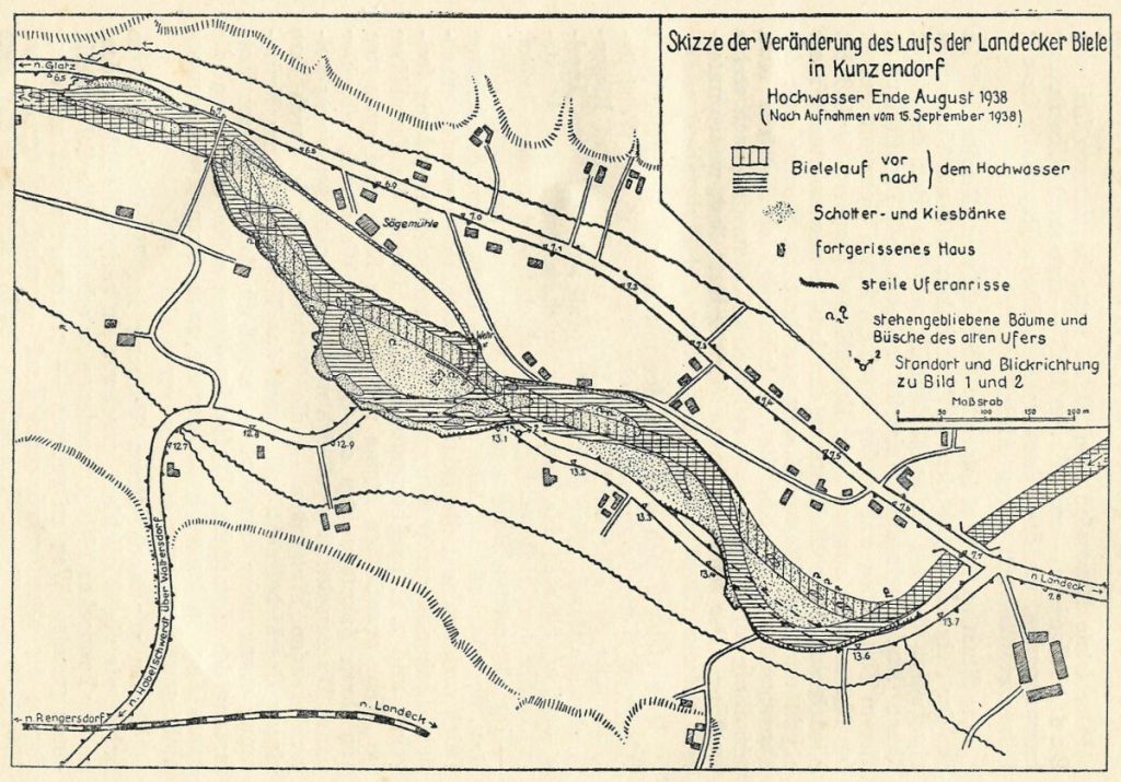 Landecker Biele nach dem Hochwasser