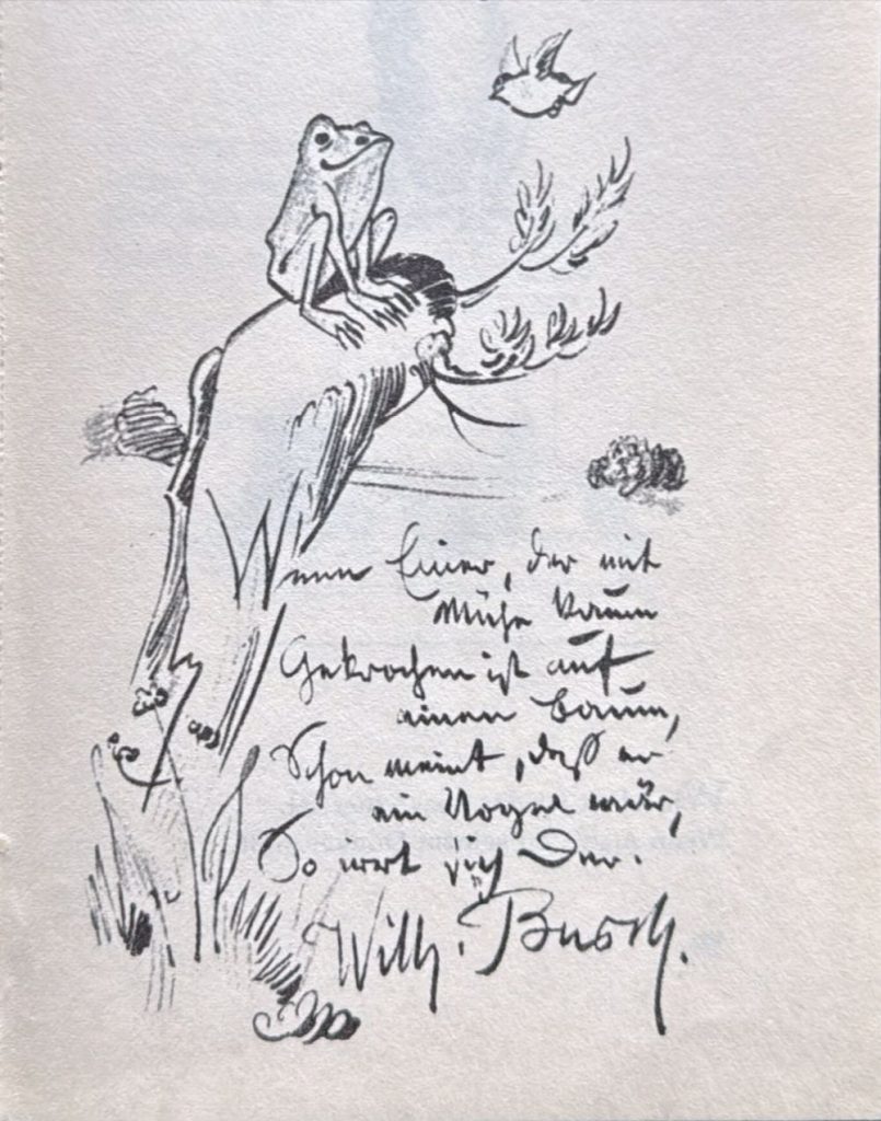 Gedicht-Strophe von Wilhelm Busch