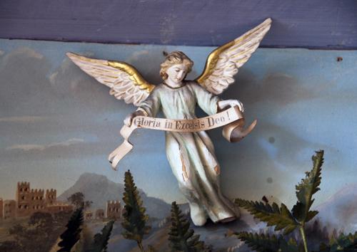 Auf dem Foto sieht man eine Detailaufnahme der Waldenburger Krippe. https://creativecommons.org/licenses/by-nc-sa/4.0/deed.de https://www.copernico.eu/de/themenbeitraege/bewegte-froemmigkeit-geschichte-einer-schlesischen-krippe