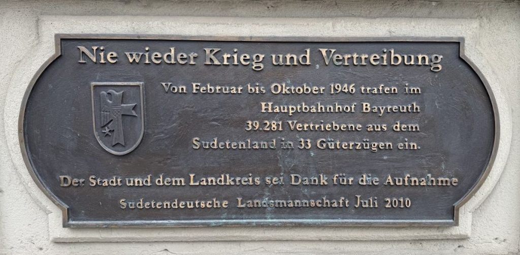 Nie wieder Krieg und Vertreibung