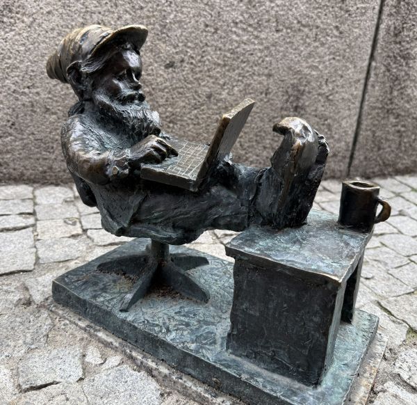 Zwergenskulptur Breslau - Der Programmierer