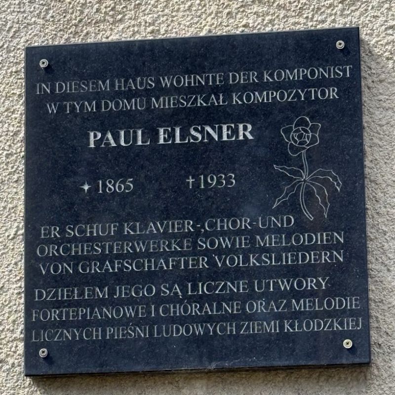 Gedenktafel Paul Elsner am Schulhaus